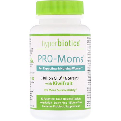 Hyperbiotics, PRO-Moms, with Kiwifruit, 5 Billion CFU, 30 Time-Release Tablets Review