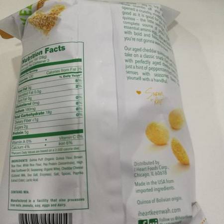 I Heart Keenwah, Quinoa Puffs, Aged Cheddar, 3 oz (85 g) Review