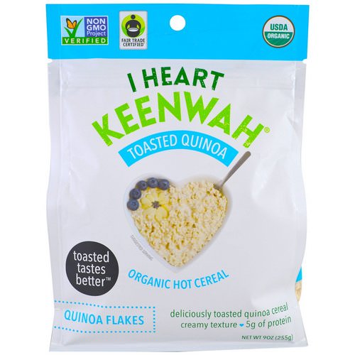 I Heart Keenwah, Toasted Quinoa, Organic Hot Cereal, Quinoa Flakes, 9 oz (255 g) Review