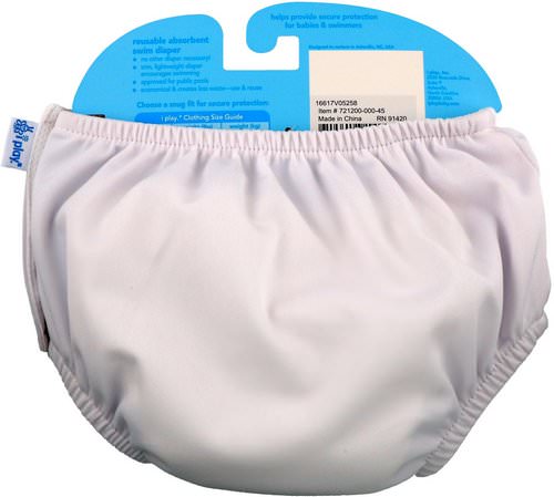 i play Inc, Swimsuit Diaper, Reusable & Absorbent, 24 Months, White, 1 Diaper Review
