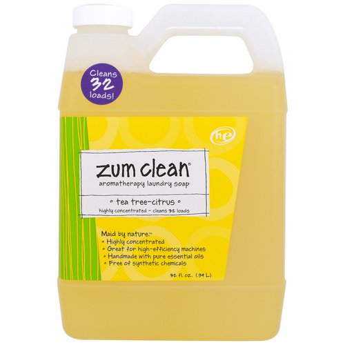 Indigo Wild, Zum Clean, Aromatherapy Laundry Soap, Tea Tree-Citrus, 32 fl oz (.94 L) Review