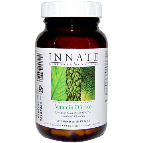 Innate Response Formulas, Vitamin D3, 5000 IU, 60 Capsules Review