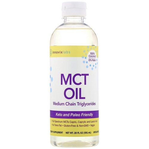 InnovixLabs, MCT Oil, Medium Chain Triglycerides, Unflavored, 20 fl oz (591 ml) Review