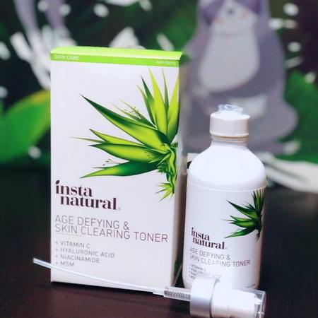 InstaNatural, Age-Defying & Skin Clearing Toner, 4 fl oz (120 ml) Review