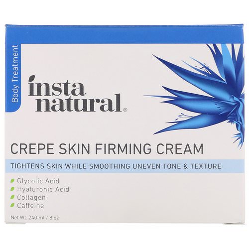 InstaNatural, Crepe Skin Firming Cream, Body Treatment, 8 oz (240 ml) Review