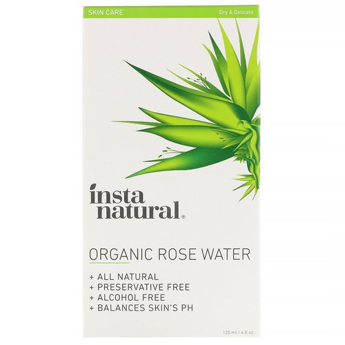 InstaNatural, Organic Rose Water, Alcohol-Free, 4 fl oz (120 ml) Review