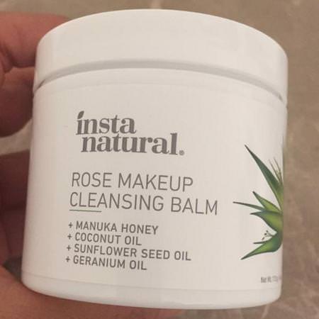 InstaNatural, Rose Makeup Cleansing Balm, Hydrating, 0.5 oz (14 g) Review