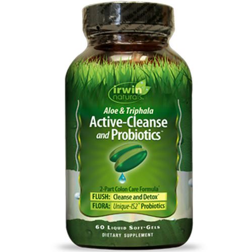 Irwin Naturals, Aloe & Triphala Active-Cleanse and Probiotics, 60 Liquid Soft-Gels Review