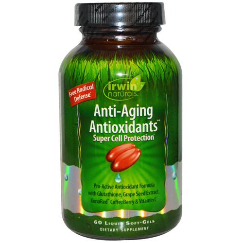 Irwin Naturals, Anti-Aging Antioxidants, 60 Liquid Soft-Gels Review