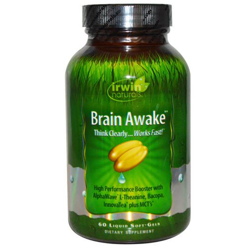 Irwin Naturals, Brain Awake, 60 Liquid Soft-Gels Review