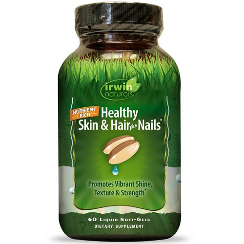 Irwin Naturals, Healthy Skin & Hair Plus Nails, 60 Liquid Soft-Gels Review