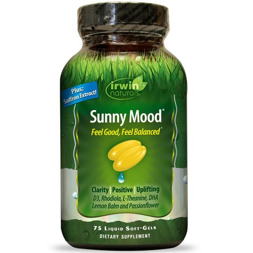 Irwin Naturals, Sunny Mood, 75 Liquid Soft-Gels Review