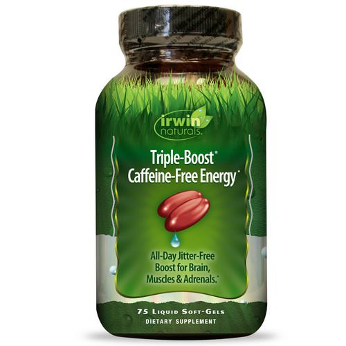 Irwin Naturals, Triple-Boost Caffeine-Free Energy, 75 Liquid Soft-Gels Review