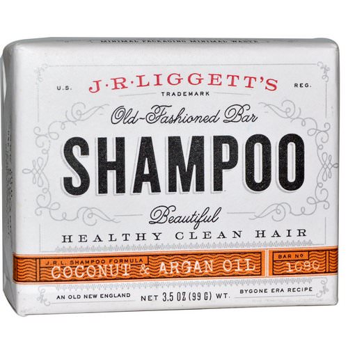 J.R. Liggett's, Old Fashion Bar, Shampoo, Coconut & Argan Oil, 3.5 oz (99 g) Review