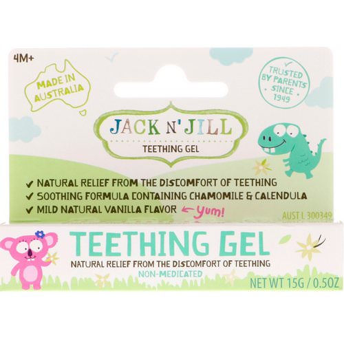 Jack n' Jill, Teething Gel, 4+ Months, Vanilla, 0.5 oz (15 g) Review