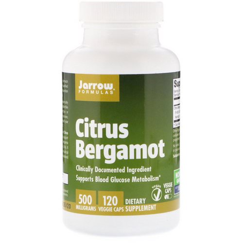 Jarrow Formulas, Citrus Bergamot, 500 mg, 120 Veggie Caps Review