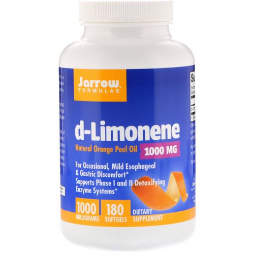 Jarrow Formulas, d-Limonene, 1000 mg, 180 Softgels Review