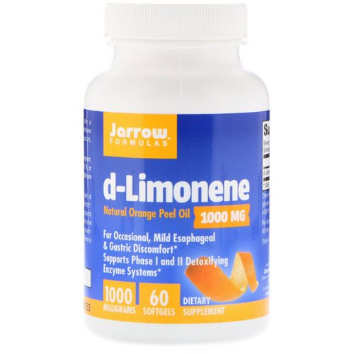 Jarrow Formulas, d-Limonene, 1000 mg, 60 Softgels Review