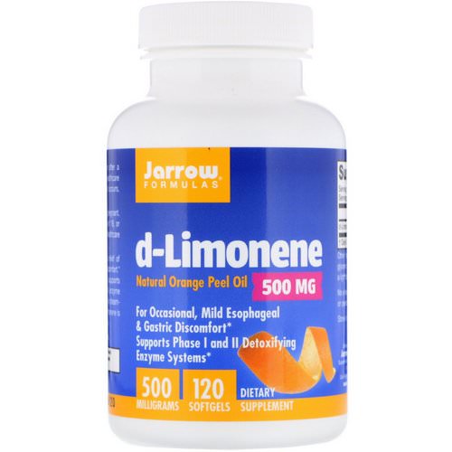 Jarrow Formulas, d-Limonene, 500 mg, 120 Softgels Review