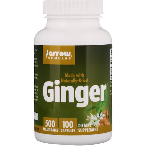 Jarrow Formulas, Ginger, 500 mg, 100 Capsules Review