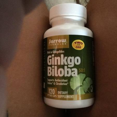 Jarrow Formulas Herbs Homeopathy Ginkgo Biloba