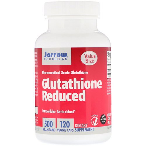 Jarrow Formulas, Glutathione Reduced, 500 mg, 120 Veggie Caps Review