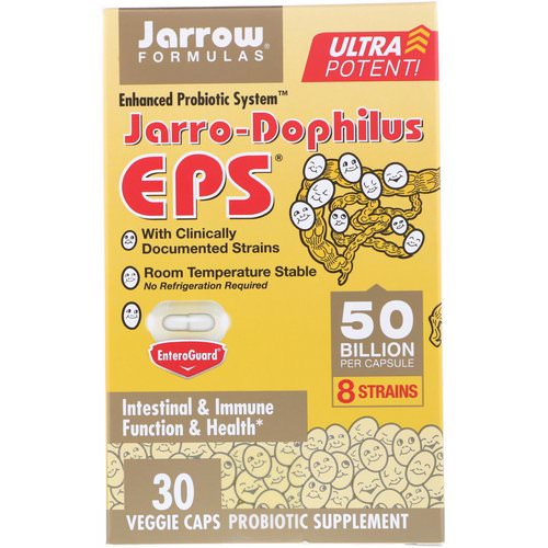 Jarrow Formulas, Jarro-Dophilus EPS, Ultra Potent, 50 Billion, 30 Veggie Caps Review