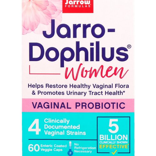 Jarrow Formulas, Jarro-Dophilus, Vaginal Probiotic, Women, 5 Billion, 60 Enteric Coated Veggie Caps Review