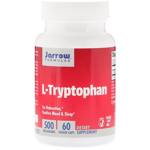 Jarrow Formulas, L-Tryptophan, 500 mg, 60 Veggie Caps Review