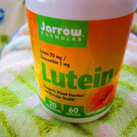 Jarrow Formulas, Lutein, 20 mg, 120 Softgels Review