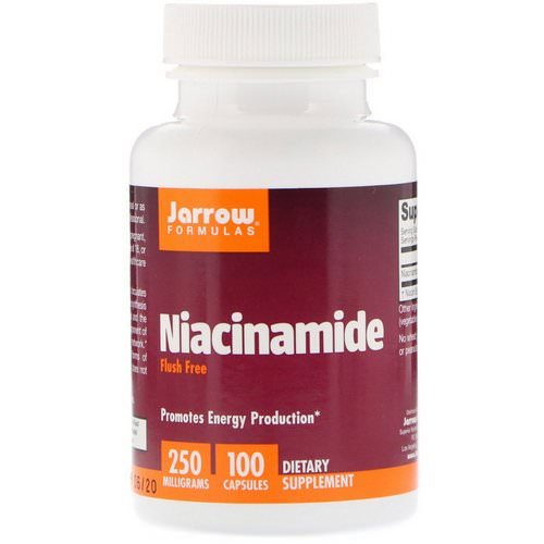 Jarrow Formulas, Niacinamide, 250 mg, 100 Capsules Review