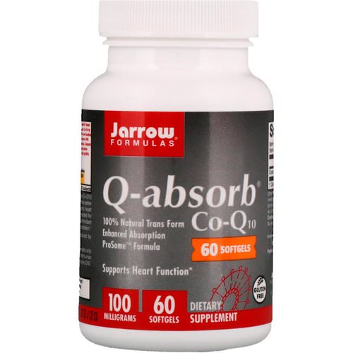 Jarrow Formulas, Q-absorb Co-Q10, 100 mg, 60 Softgels Review
