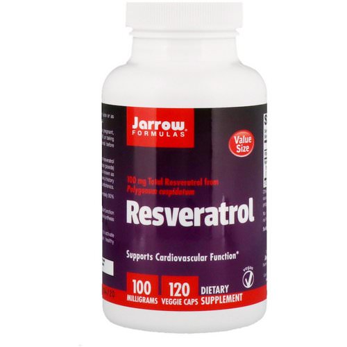 Jarrow Formulas, Resveratrol, 100 mg, 120 Veggie Caps Review