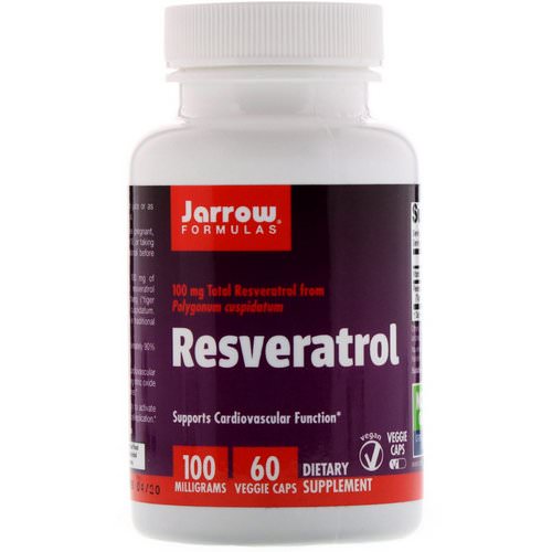 Jarrow Formulas, Resveratrol, 100 mg, 60 Veggie Caps Review
