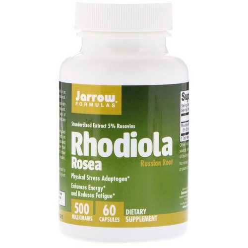 Jarrow Formulas, Rhodiola Rosea, 500 mg, 60 Capsules Review