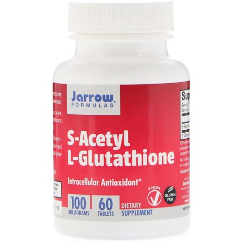 Jarrow Formulas, S-Acetyl L-Glutathione, 100 mg, 60 Tablets Review