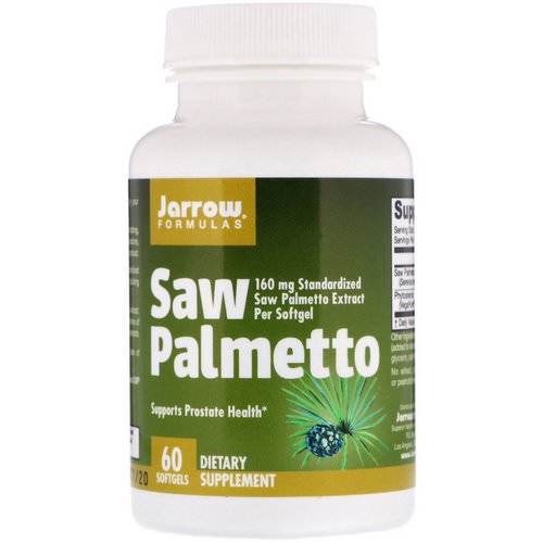 Jarrow Formulas, Saw Palmetto, 160 mg, 60 Softgels Review