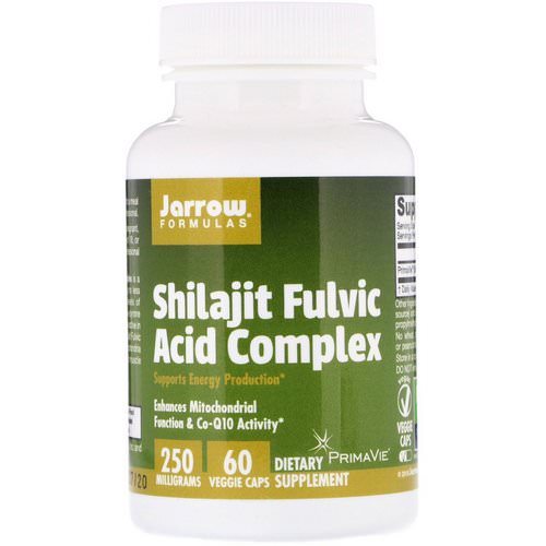 Jarrow Formulas, Shilajit Fulvic Acid Complex, 250 mg, 60 Veggie Caps Review