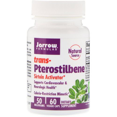 Jarrow Formulas, Trans-Pterostilbene, 50 mg, 60 Veggie Caps Review