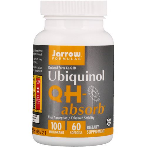 Jarrow Formulas, Ubiquinol, QH-Absorb, 100 mg, 60 Softgels Review
