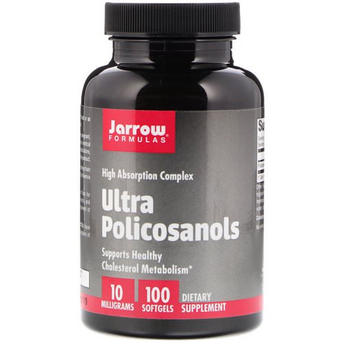Jarrow Formulas, Ultra Policosanols, High Absorption Complex, 10 mg, 100 Softgels Review