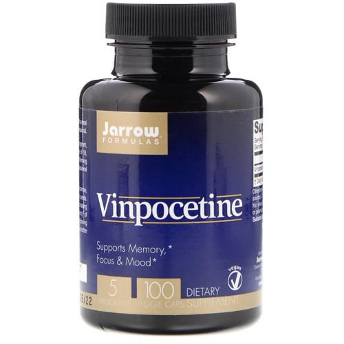 Jarrow Formulas, Vinpocetine, 5 mg, 100 Veggie Caps Review