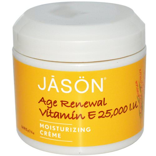 Jason Natural, Age Renewal Vitamin E, Moisturizing Creme, 25,000 IU, 4 oz (113 g) Review