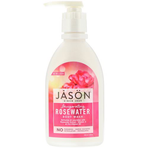 Jason Natural, Body Wash, Invigorating Rosewater, 30 fl oz (887 ml) Review