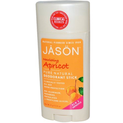 Jason Natural, Deodorant Stick, Nourishing Apricot, 2.5 oz (71 g) Review