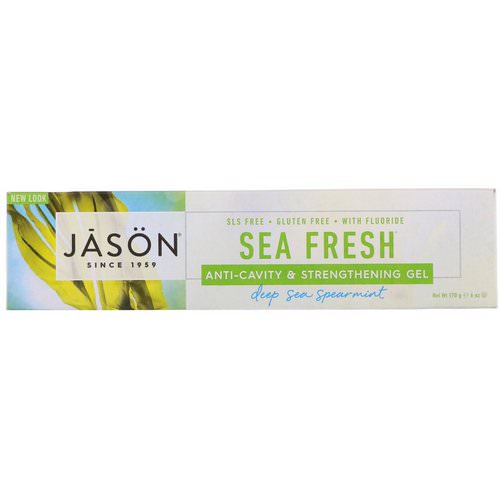 Jason Natural, Sea Fresh, Anti-Cavity & Strengthening Gel, Deep Sea Spearmint, 6 oz (170 g) Review