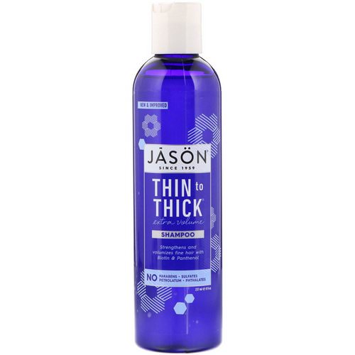 Jason Natural, Thin to Thick, Extra Volume Shampoo, 8 fl oz (237 ml) Review