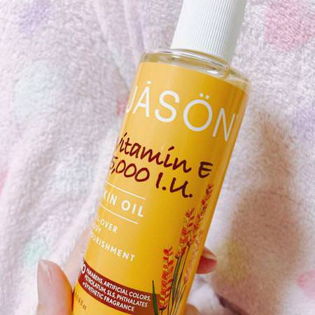 Jason Natural, Vitamin E Skin Oil, 5,000 IU, 4 fl oz (118 ml) Review