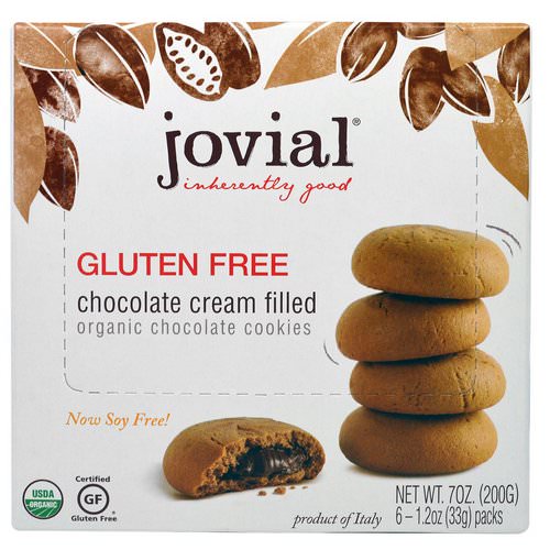 Jovial, Organic Chocolate Cookies, Chocolate Cream Filled, Gluten Free, 6 - 1.2 oz (33 g) Packs Review