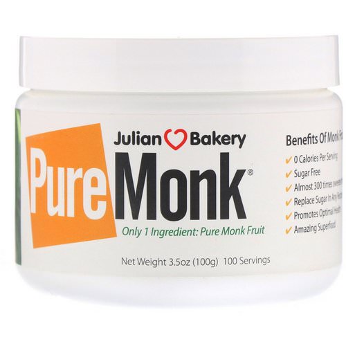 Julian Bakery, Pure Monk Fruit, 3.5 oz (100 g) Review